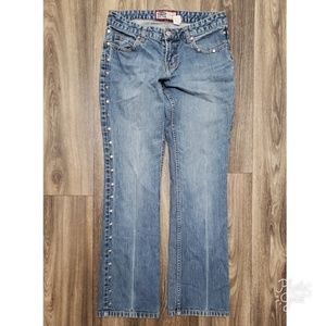 VINTAGE! 90s Old Navy Studded Slim Bootcut Jean